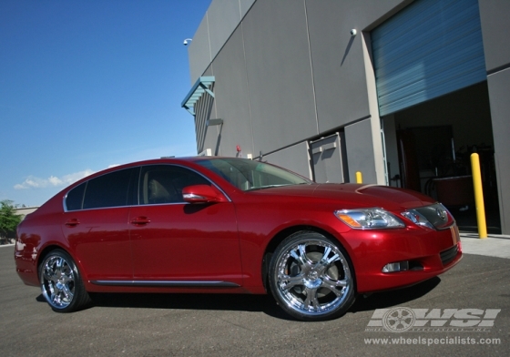 2008 Lexus GS with 20" Lowenhart LT5 in Chrome wheels