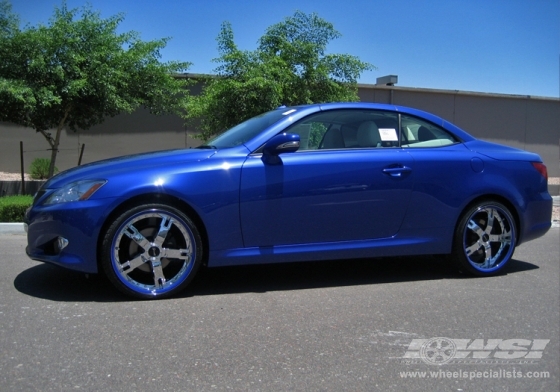 2009 Lexus IS-C with 20" Giovanna Closeouts Gianelle Qatar in Chrome wheels