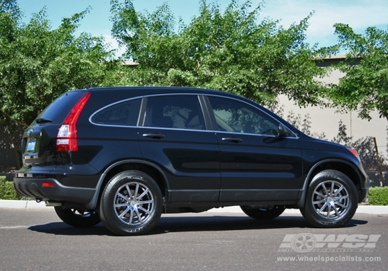 2009 Honda CR-V with 17" MKW M74 in Black (Hyper) wheels