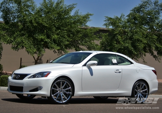 2010 Lexus IS-C with 20" Gianelle Spidero-5 in Chrome wheels