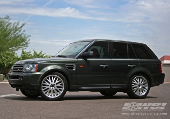 2008 Land Rover Range Rover Sport with 22" Forte F12-RR in Silver wheels