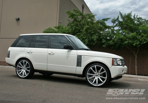 2008 Land Rover Range Rover with 24" Gianelle Spidero-5 in Machined (Silver) wheels