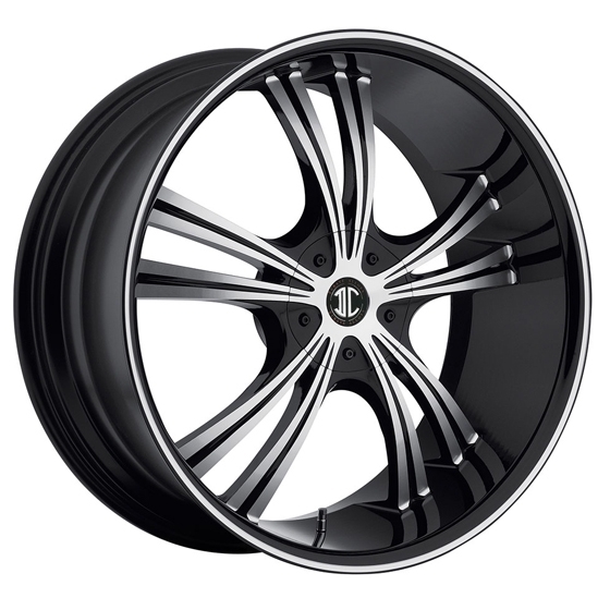 2Crave N02 in Black Machined (w/ Stripe)