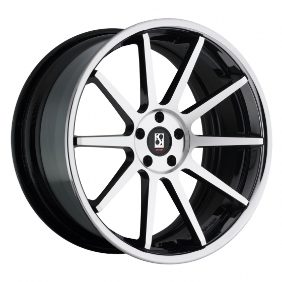 Koko Kuture Lindos in Machined Black (Chrome S/S Lip)