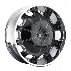 2 Crave H1 in Gloss Black&nbsp;(Chrome lip w/inserts)