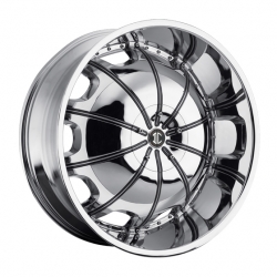 2 Crave H1 in Chrome&nbsp;(Black Inserts)