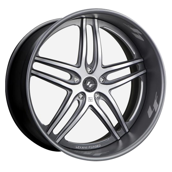 Lexani Forged LT-105 in Gunmetal (Silver Accent)