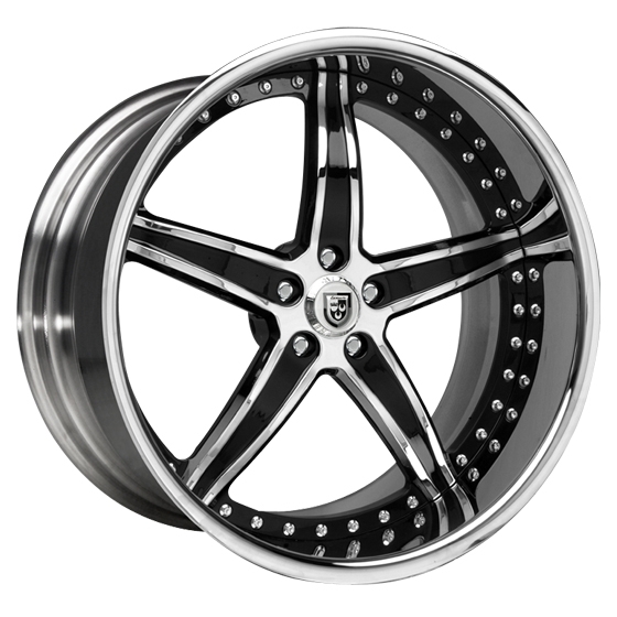 Lexani Forged LT-705 in Chrome / Black