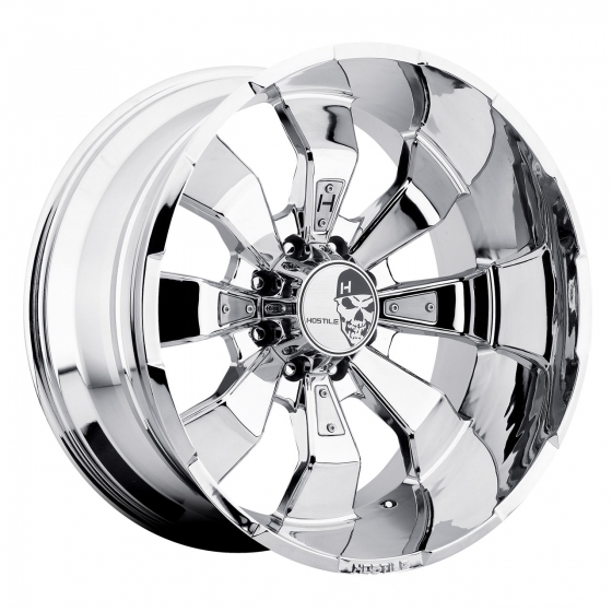 Hostile Off Road Hammered-8 in Chrome (Armor Plate)