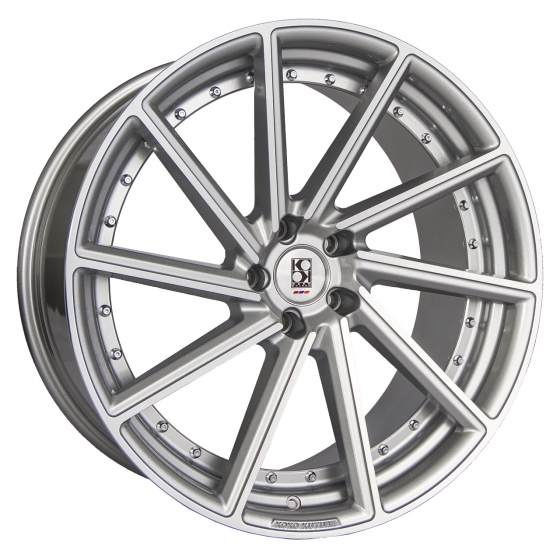 Koko Kuture Surrey in Silver Machined