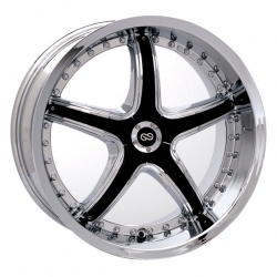 Enkei LS-5 in Chrome (Optional Black Spoke Cap)