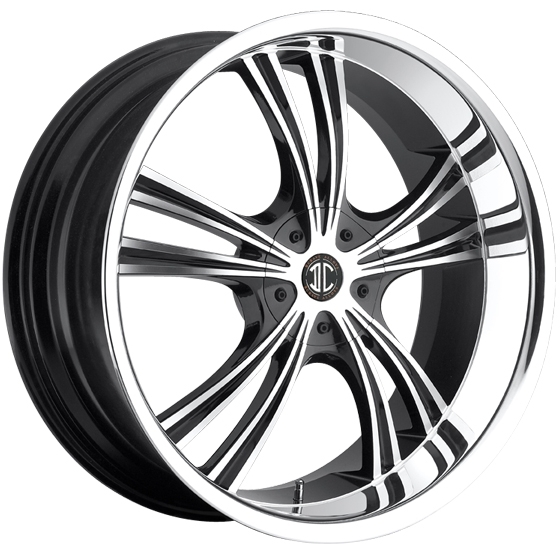 2Crave N02 in Black Machined (Chrome lip)