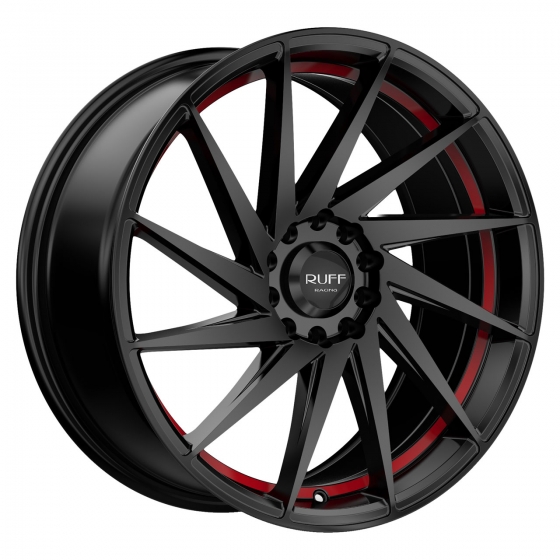 RUFF R363 in Satin Black (Red Ring)