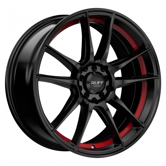 RUFF R364 in Satin Black (Red Ring)