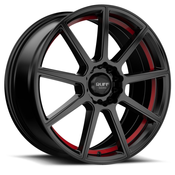 RUFF R366 in Satin Black (Red Ring)