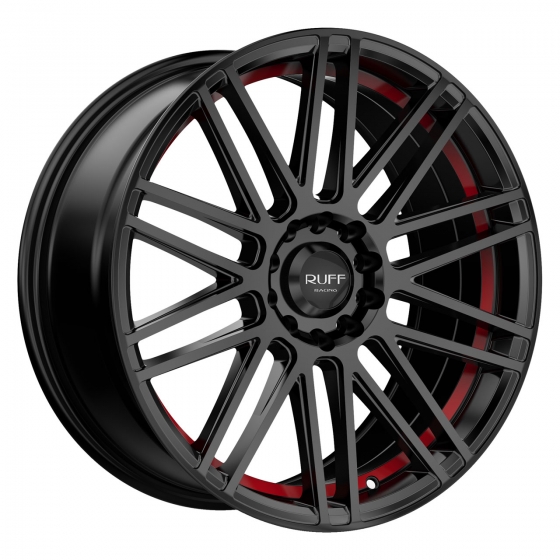 RUFF R367 in Satin Black (Red Ring)