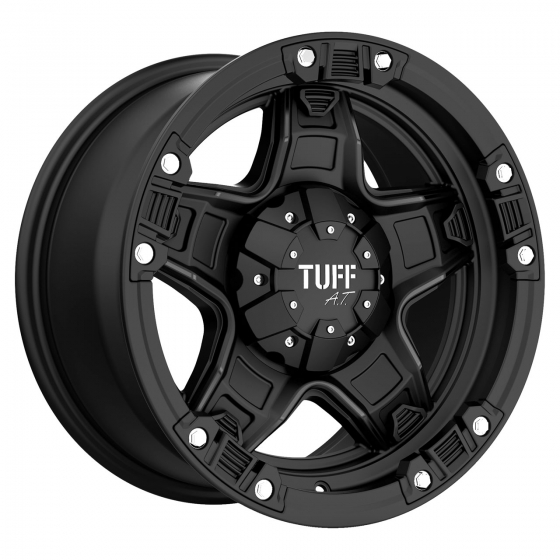 TUFF A.T. T10 in Flat Black (Chrome Accents)