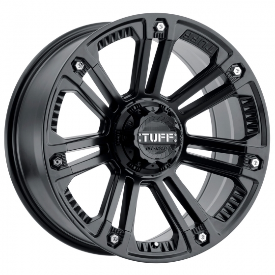 TUFF A.T. T22 in Matte Black (SS Bolts)