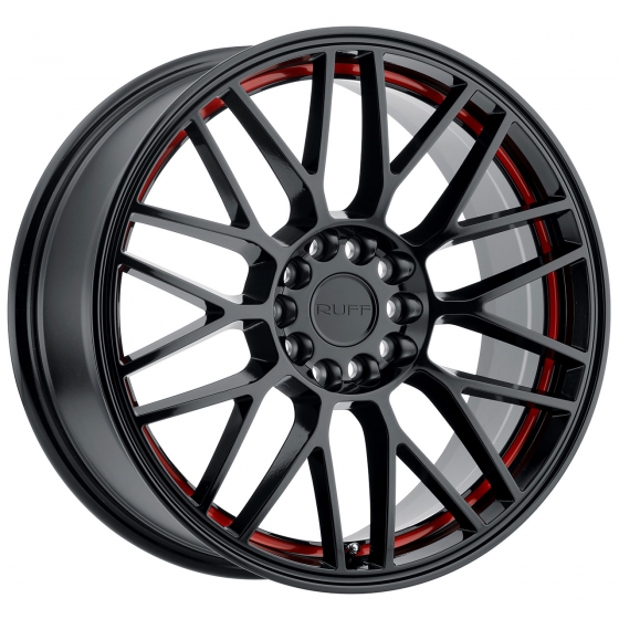 RUFF Overdrive in Gloss Black (Red Inner Lip)