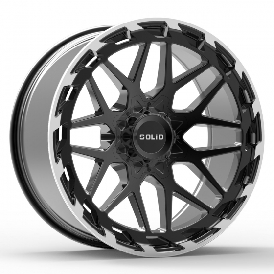 Koko Solid Off Road Creed in Gloss Black Machined