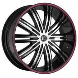 2 Crave No.07 in Black Machined&nbsp;(Red Stripe)