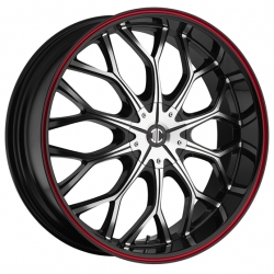 2 Crave No.09 in Black&nbsp;(Machined Red Strip)