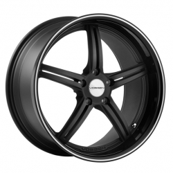Vossen VVS-087 in Matte Black&nbsp;(gloss blk lip / stripe)