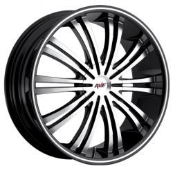 Avenue A601 in Black&nbsp;(Machined Face w/ Groove)