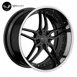 Giovanna Califive in Gloss Black&nbsp;(Mirror Machined Lip)