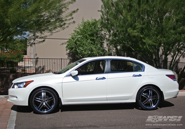 2010 Honda Accord with 20" 2Crave No.10 in Black Machined (Machined Lip) wheels