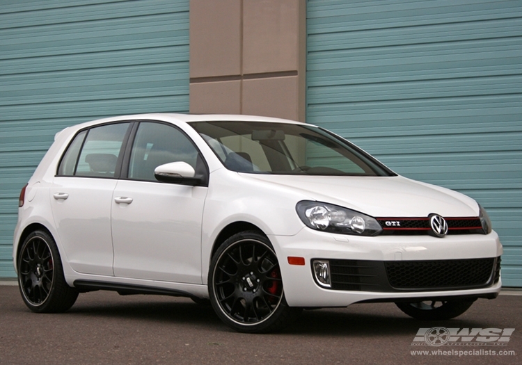 2010 Volkswagen GTI with 19" BBS CH in Black (Matte) wheels