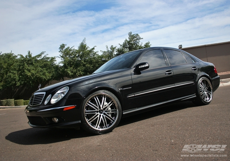 2008 Mercedes-Benz E-Class with Vossen VVS-082 in Black Machined (DISCONTINUED) wheels