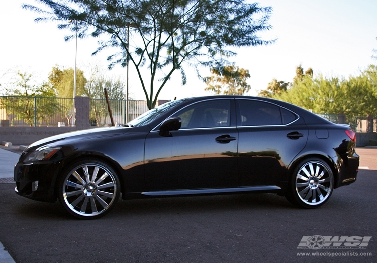 2009 Lexus IS with 20" Giovanna Closeouts Gianelle Santorini in Chrome wheels