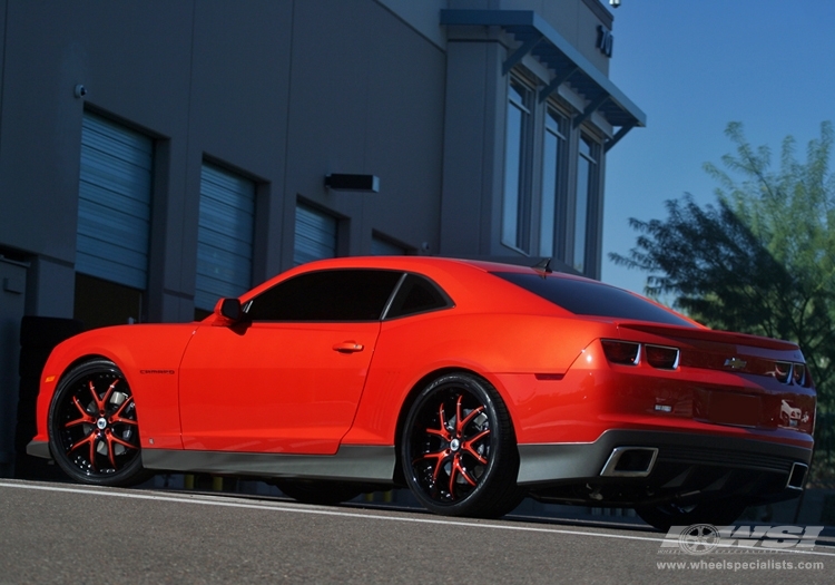 2009 Chevrolet Camaro with 22" Asanti AF-150 in Chrome / Black wheels