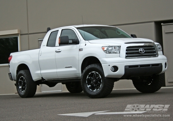 2009 Toyota Tundra with 18" Ballistic Off Road 810-Wizard in Black (Matte) wheels