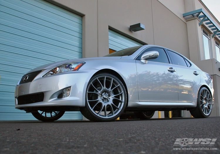 2010 Lexus IS with 20" BBS CK in Silver (Anthracite) wheels