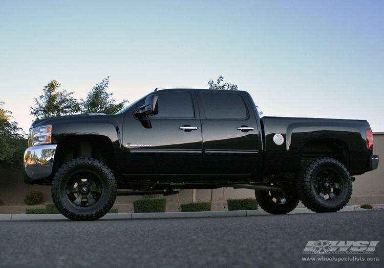 2009 Chevrolet Silverado 2500HD with 20" MKW M19 in Black (Matte) wheels