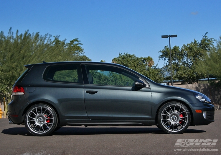 2010 Volkswagen GTI with 19" BBS CK in Silver (Anthracite) wheels