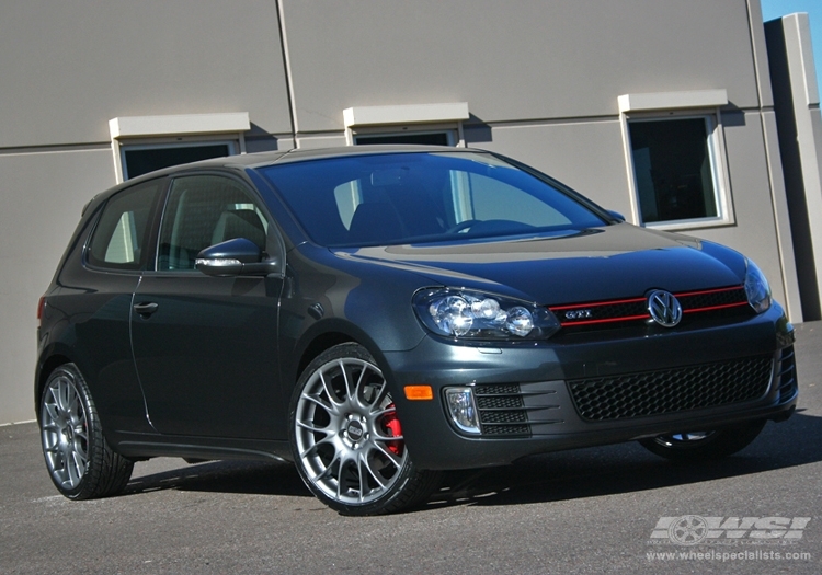 2010 Volkswagen GTI with 19" BBS CK in Silver (Anthracite) wheels
