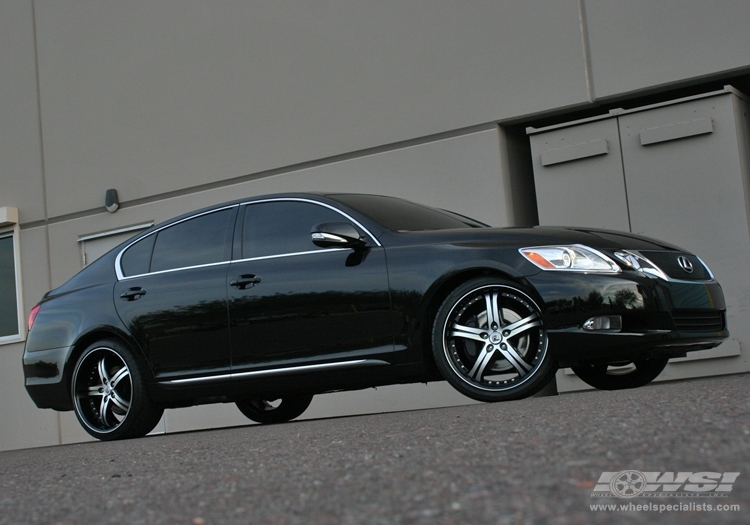 2010 Lexus GS with 20" Lexani LSS-05 in Machined Black wheels