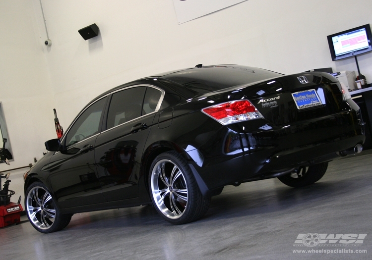 2010 Honda Accord with 20" 2Crave N02 in Black Machined (Chrome lip) wheels