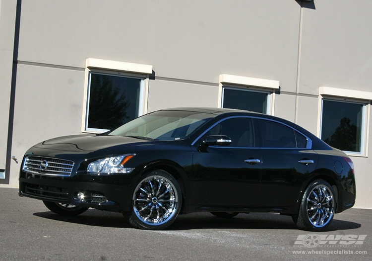 2009 Nissan Maxima with 20" Enkei LF-10 in Chrome (Luxury Sport) wheels