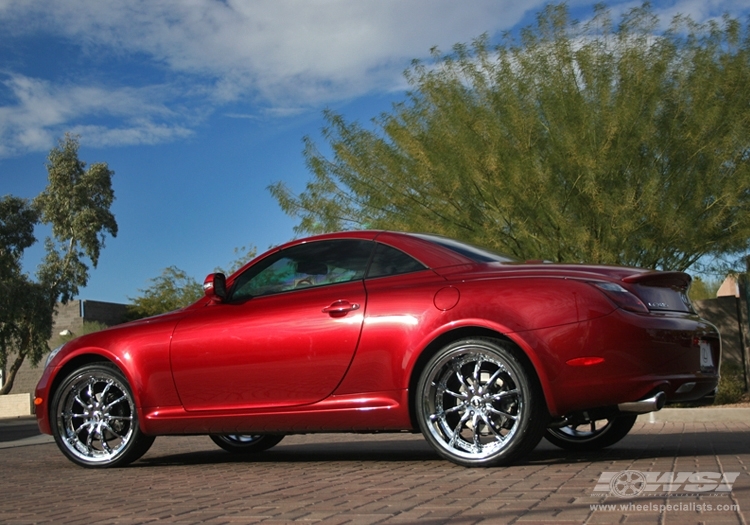 2009 Lexus SC with 20" Enkei LF-10 in Chrome (Luxury Sport) wheels