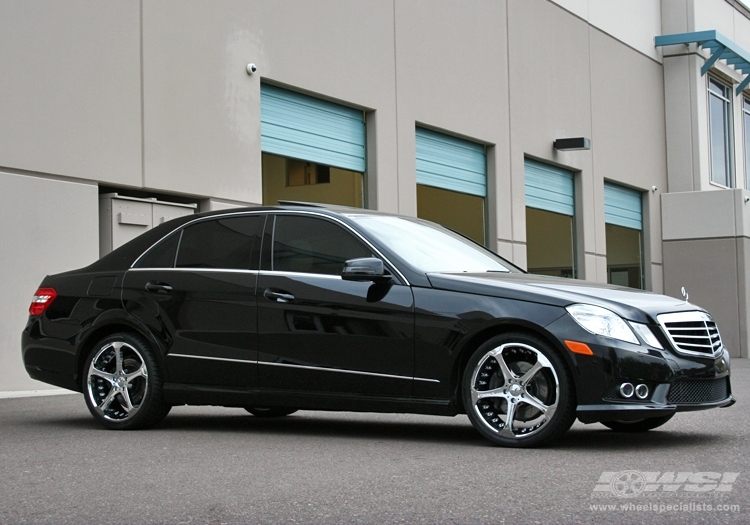 2010 Mercedes-Benz E-Class with 19" Giovanna Dalar-5 in Chrome wheels