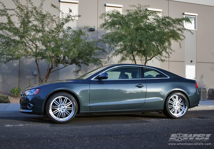 2009 Audi A5 with 20" Vossen VVS-082 in Silver Machined (DISCONTINUED) wheels