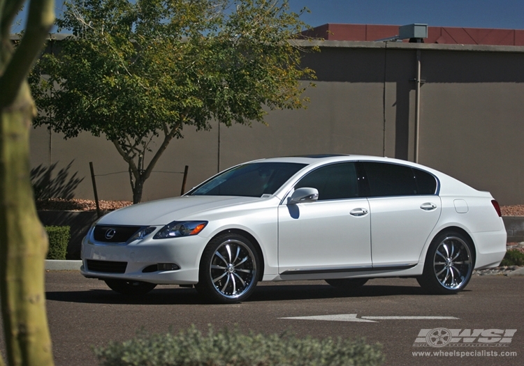 2010 Lexus GS with 20" Lexani LSS-10 in Machined Black wheels