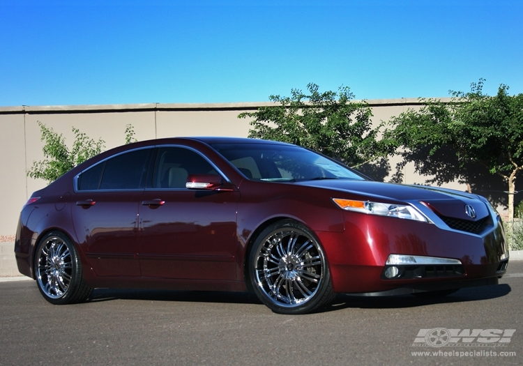 2010 Acura TL with 20" 2Crave N01 in Chrome wheels