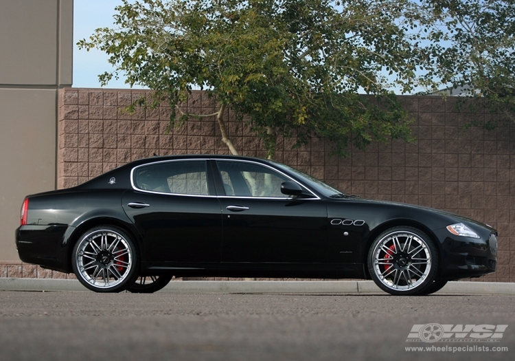 2010 Maserati Quattroporte with 22" GFG Forged Newport in Black wheels