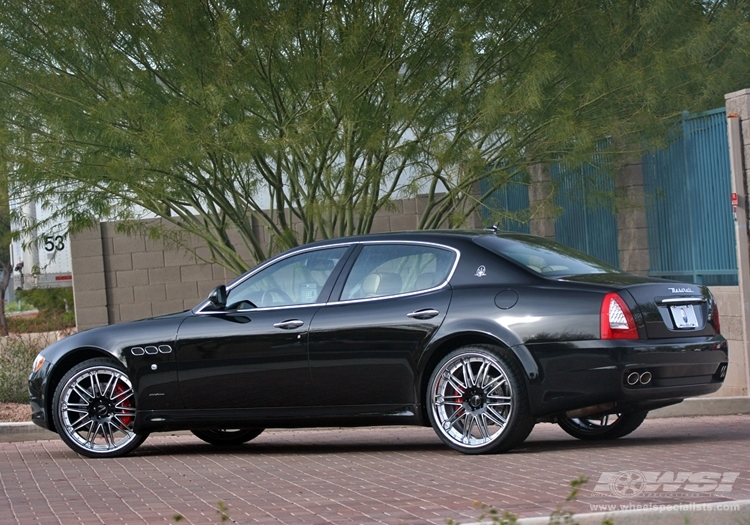 2010 Maserati Quattroporte with 22" GFG Forged Newport in Black wheels