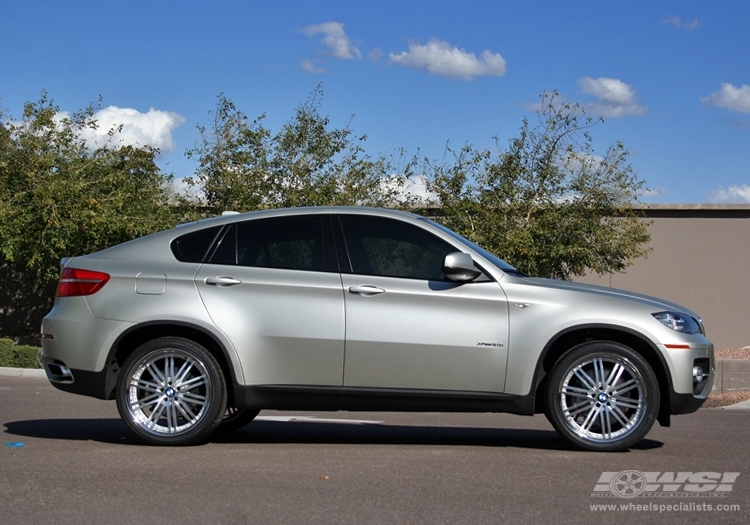2010 BMW X6 with 22" Vossen VVS-082 in Silver Machined (DISCONTINUED) wheels
